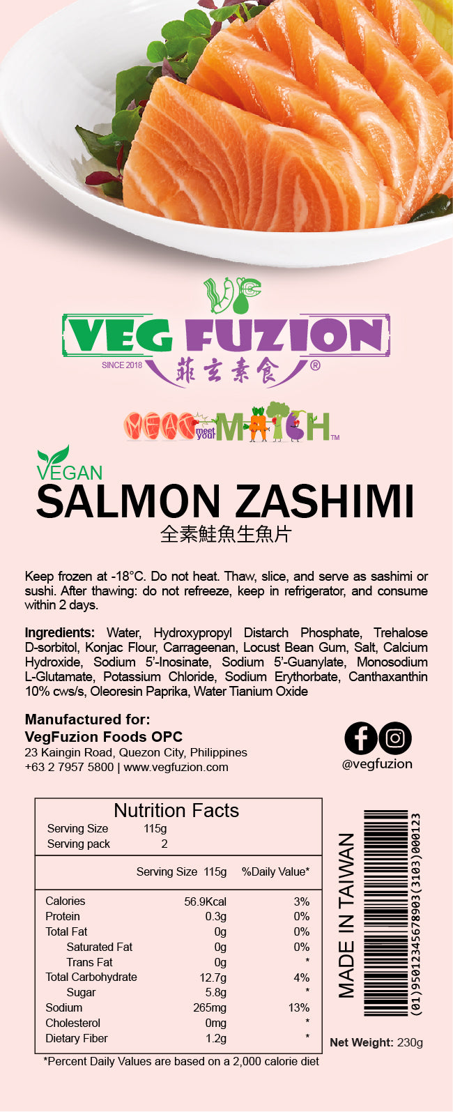 Vegan Salmon Zashimi